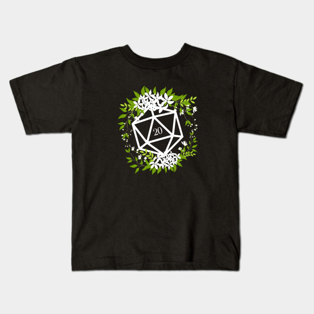 Floral D20 Dice for Plant Lovers